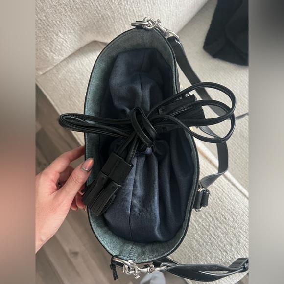 Diesel denim / straw bucket bag - Picture 6 of 12